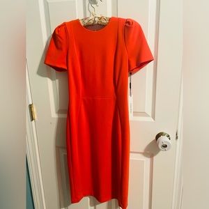 Calvin Klein Orange Midi Dress